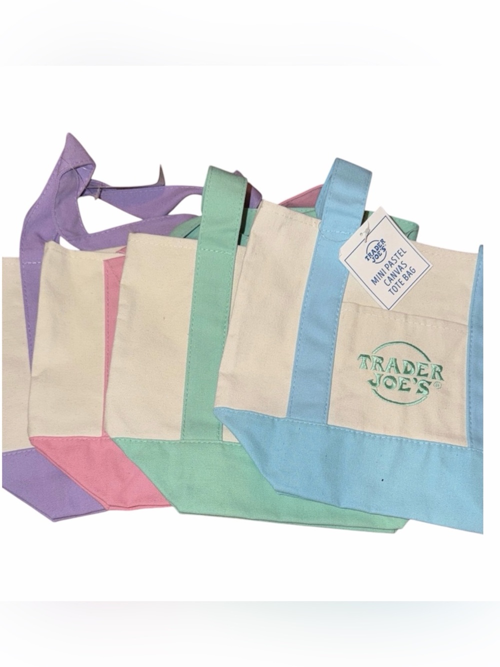Trader Joe’s Mini Canvas Tote Bag Set